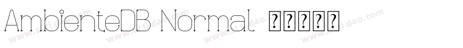 AmbienteDB Normal字体转换